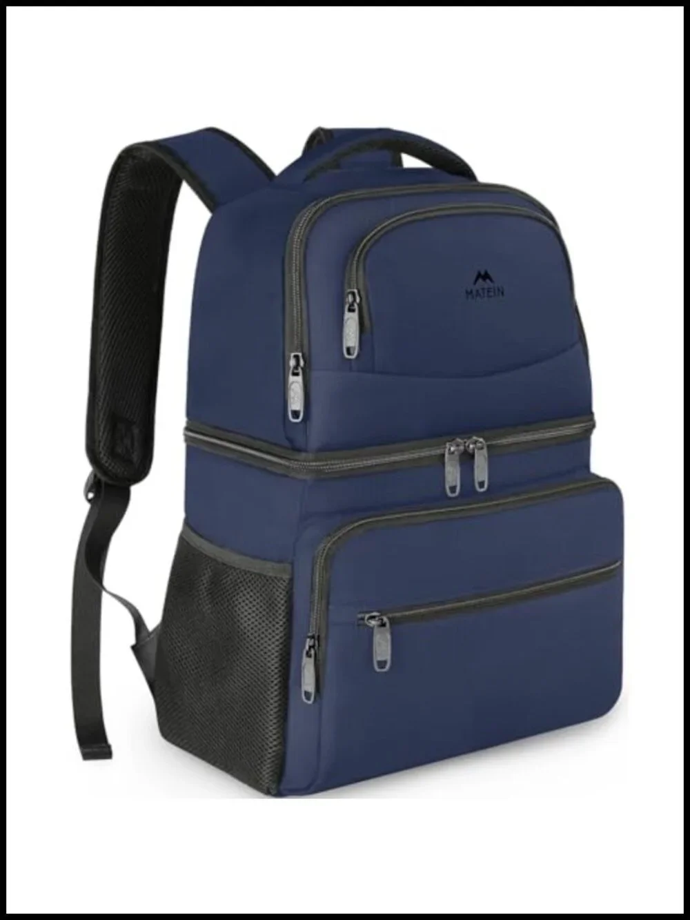Insulated Leakproof Cooler Backpack for Men Women Dual Compartment Camping